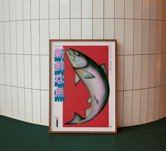 Fresh Fish - Salmon, Giclee print